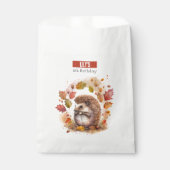 秋/秋のビーブヘッジホッグ – バースデーパーティー –  フェイバーバッグ (正面)