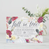 秋 秋のブライダルシャワーの招待状 招待状 (スタンド正面)