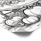 秋/秋の大人彩色 ポスター (角)