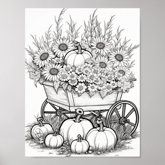 秋/秋の大人彩色 ポスター (正面)