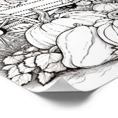 秋/秋の大人彩色 ポスター (角)