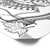 秋/秋の大人彩色 ポスター (角)