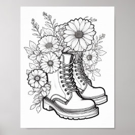 秋/秋の大人彩色 ポスター