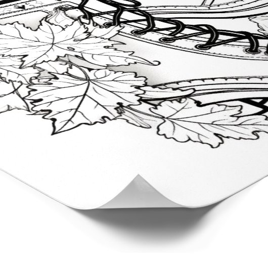 秋/秋の大人彩色 ポスター (角)