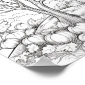 秋/秋の大人彩色 ポスター (角)