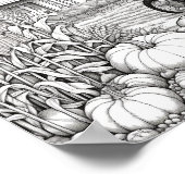 秋/秋の大人彩色 ポスター (角)