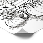 秋/秋の大人彩色 ポスター (角)