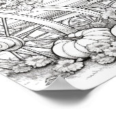 秋/秋の大人彩色 ポスター (角)