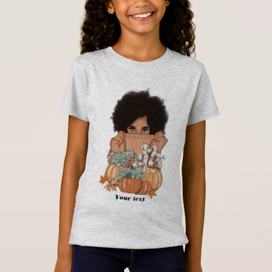 秋 - 秋の感謝祭 Tシャツ (正面)