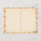 秋/秋の水彩キツネ- ポストカード (裏面)