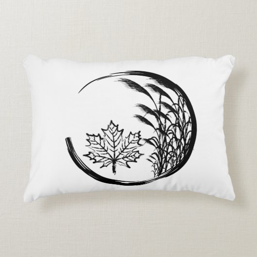 秋/秋の紋章 アクセントクッション (正面)