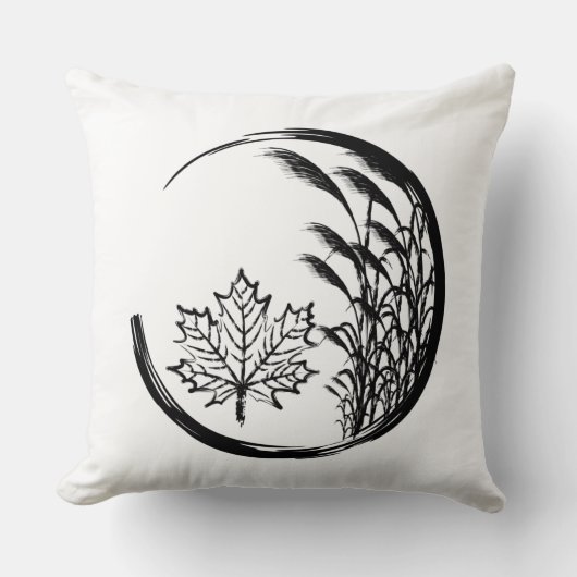 秋/秋の紋章 クッション (正面)