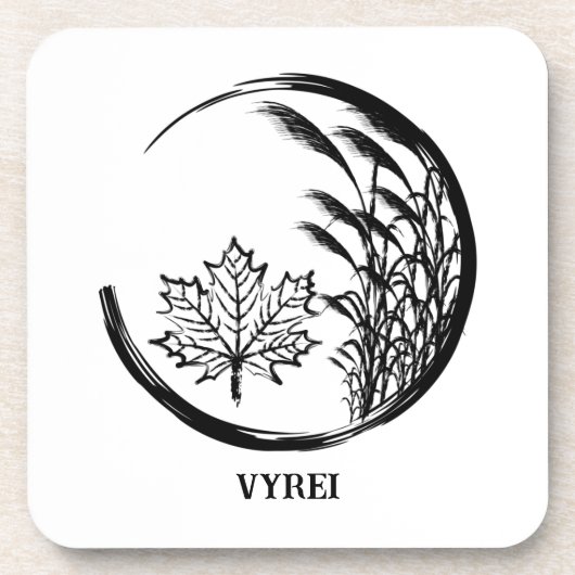 秋/秋の紋章 コースター (正面)