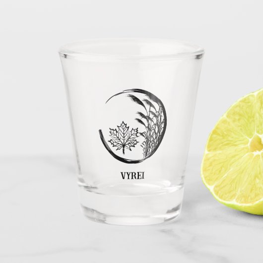 秋/秋の紋章 ショットグラス (正面)