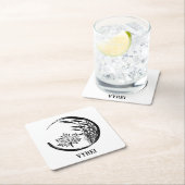 秋/秋の紋章 スクエアペーパーコースター (インサイチュ)