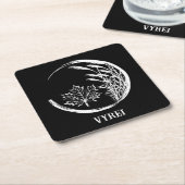 秋/秋の紋章 スクエアペーパーコースター (アングル)