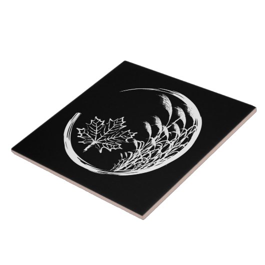 秋/秋の紋章 タイル (側面)