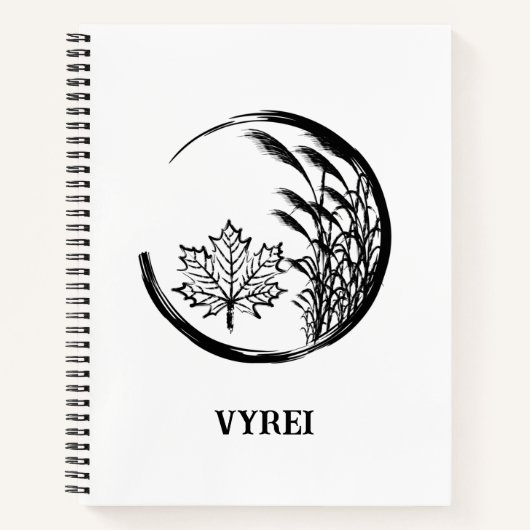 秋/秋の紋章 ノートブック (正面)