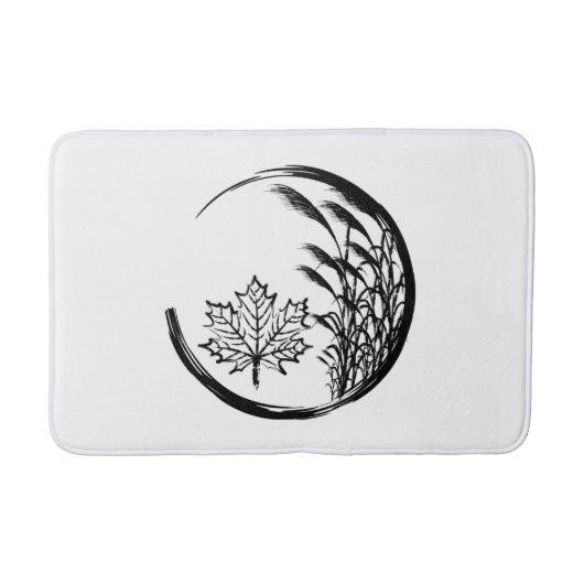 秋/秋の紋章 バスマット (正面)