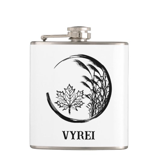 秋/秋の紋章 フラスク (正面)