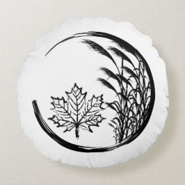 秋/秋の紋章 ラウンドクッション