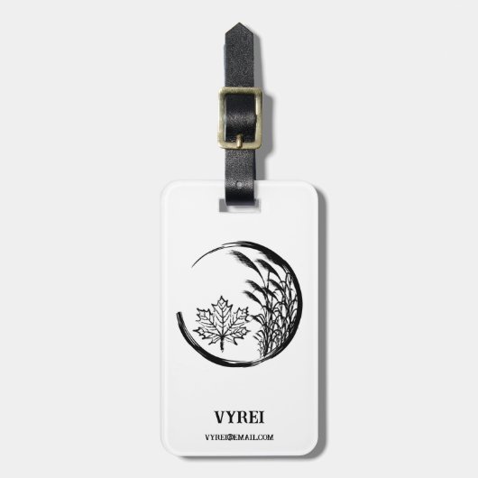 秋/秋の紋章 ラゲッジタグ (正面縦)