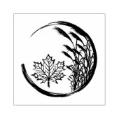 秋/秋の紋章 ラバースタンプ (インプリント)