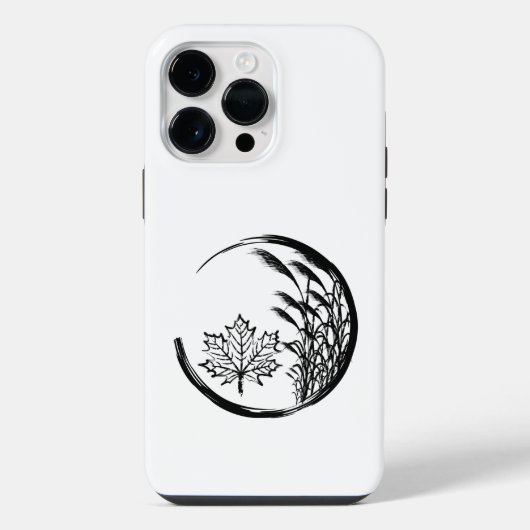 秋/秋の紋章 iPhoneケース (裏面)