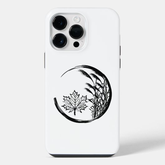 秋/秋の紋章 iPhoneケース (裏面)