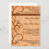 秋/秋の結婚式招待状 招待状 (正面/裏面)