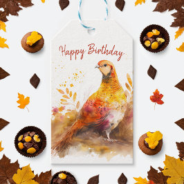 秋/秋の雰囲気フェアシャン – 誕生日パーティー –  ギフトタグ