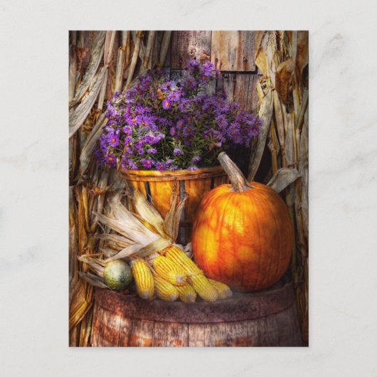 秋 – 秋はフェスティバル ポストカード (正面)