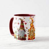 秋/秋カボチャ格言コーヒーマグ マグカップ (正面左)