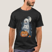 秋 |秋コーヒーのスウェットシャツ |ハロウィーンD Tシャツ (正面)