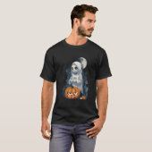 秋 |秋コーヒーのスウェットシャツ |ハロウィーンD Tシャツ (正面フル)