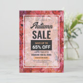 秋/秋セールのチラシテンプレート シーズンカード (スタンド正面)