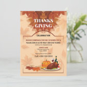 秋/秋パーティーフライヤーテンプレート 招待状 (スタンド正面)