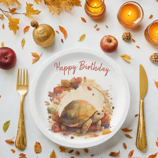 秋/秋ビーブスカメ – 誕生日パーティー –  ペーパープレート