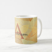 秋 – 秋ファミリーモノグラム離れ コーヒーマグカップ (正面右)