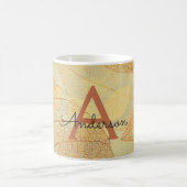 秋 – 秋ファミリーモノグラム離れ コーヒーマグカップ (中央)