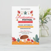 秋/秋フェスティバルフライヤー招待状 招待状 (スタンド正面)