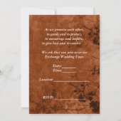 秋/秋フローラグランジ紙 招待状 (裏面)