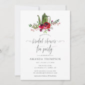 秋 – 秋フローラブライダルシャワーティーパーティー 招待状 (正面)