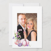 秋 – 秋フローラ素朴カントリーバ結婚ンズ 招待状 (裏面)