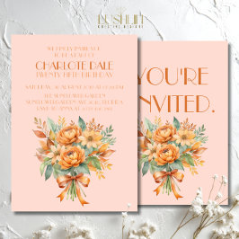 秋・秋フローラ素朴誕生会 招待状