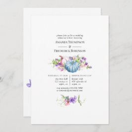 秋 – 秋フローラ結婚のリハーサルディナー 招待状