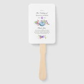 秋 – 秋フローラ結婚式 プログラム ハンドファン (正面)