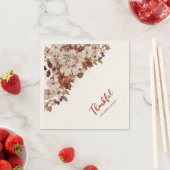 秋/秋与えフレンズ感謝していズ与え・ディナー スタンダードカクテルナプキン (インサイチュ)