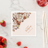 秋/秋与えフレンズ感謝していズ与え・ディナー スタンダードカクテルナプキン (インサイチュ)