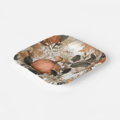 秋/秋感謝用カボチャ ペーパープレート (傾斜あり)